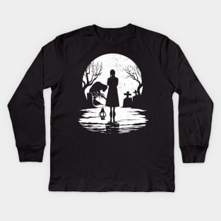 Wednesday Addams Kids Long Sleeve T-Shirt